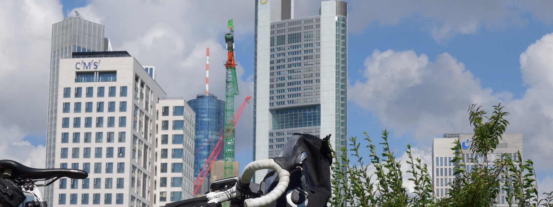 am Main entlang in Frankfurt